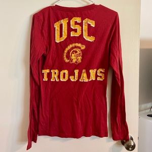 Vintage USC x Nike Cotton Long-Sleeve Shirt